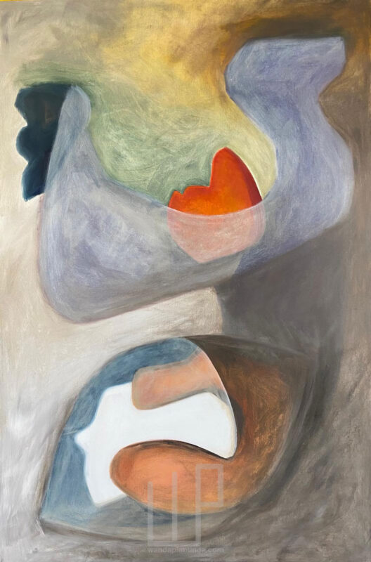 The chicken and the egg oil on casnvas 150x100