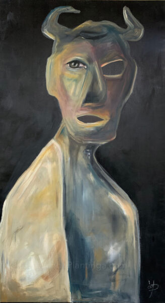 chisel oil painting large 80x100 abstract art