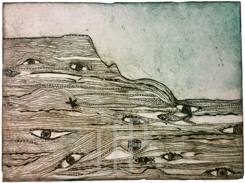 etching rock III 20X25