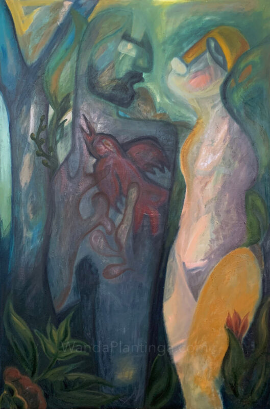 eve oil painting large abstract art