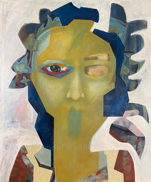 mask leave crown oil 100x120 series large art