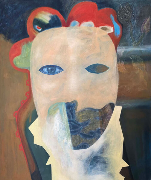 mask red crown oil 120x100 series large art